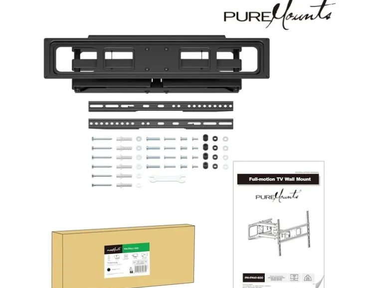PureMounts Wandhalterung PM-FM41-600 Schwarz