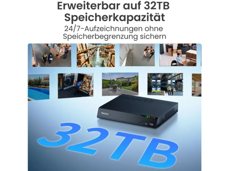 Reolink Netzwerkrekorder PR-PN8 PoE für 24/7 0 TB, 8 Kanal