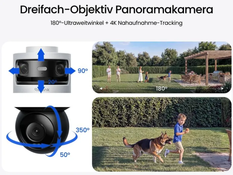 Reolink Omvi 3i PoE P931 Wetterfest, 180° Panorama, Pan & Tilt, PoE