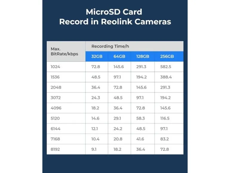 Reolink Zubehör RL-MicroSD-128 GB 128 GB