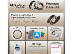 RingConn Smart Ring Gen 2 Air Grösse 8 Gold