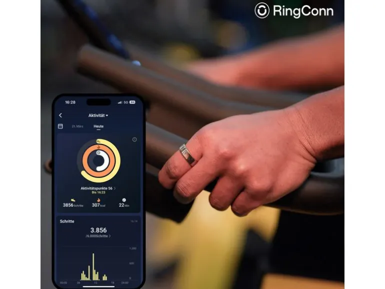 RingConn Smart Ring Gen 2 Air Grösse 6 Silber
