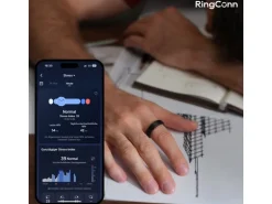 RingConn Smart Ring, Gen 2, Grösse 9, Midnight Black