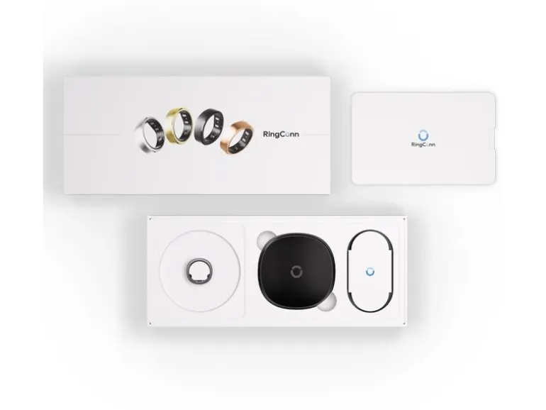 RingConn Smart Ring, Gen 2, Grösse 12, Midnight Black