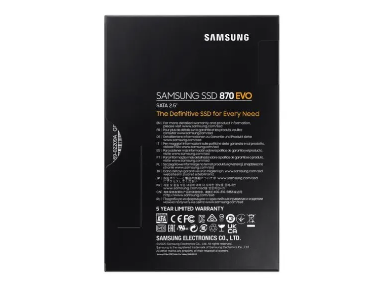 Samsung SSD 870 EVO 2.5" SATA 1024 GB