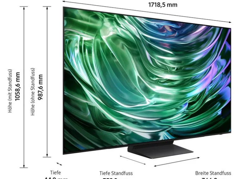 Samsung TV QE77S90D AEXZU 77", 3840 x 2160 (Ultra HD 4K), OLED