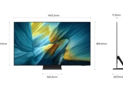Samsung TV QE65S95F 65'' S95F OLED 4K AI TV, 2025