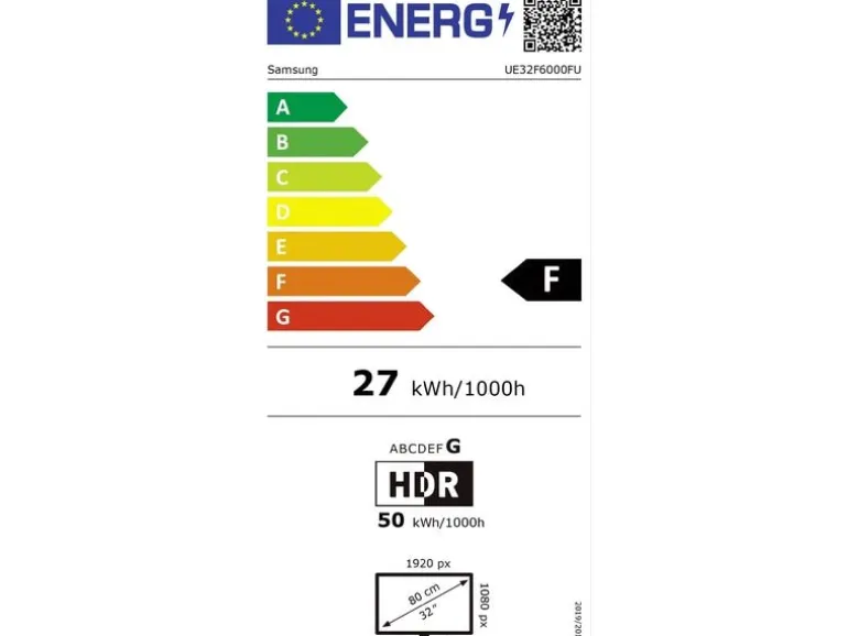 Samsung TV UE32F6000F 32'' F6000F Full HD TV, 2025