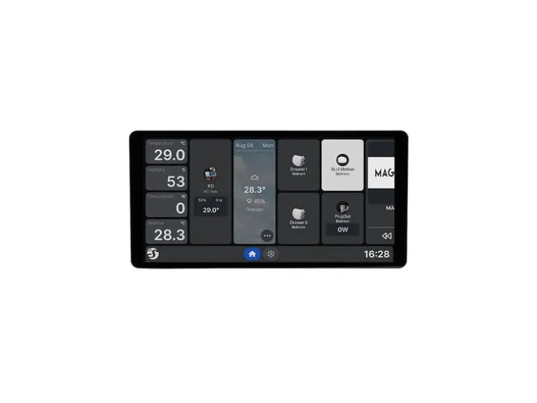 Shelly Unterputz · Wall Display X2i Black · WLAN · schwarz