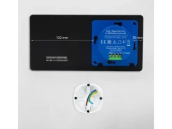 Shelly Unterputz · Wall Display X2i Black · WLAN · schwarz