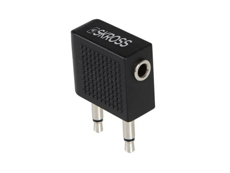 SKROSS Audio-Adapter Airplane Analog, Schwarz