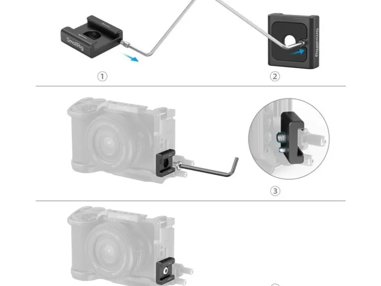 Smallrig Adapter Anti-Twist Cold Shoe Mount Support 2 Stück