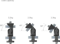 Smallrig Schwenk- und neigbare Monitorhalterung mit 1/4