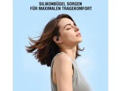4smarts Open-Ear Bluetooth Kopfhörer SkyBuds AI Screen, Schwarz