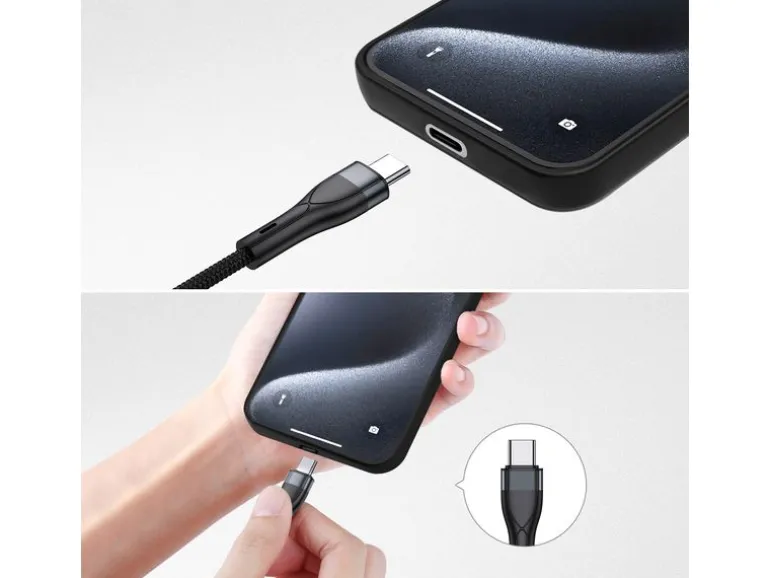 4smarts USB-C/A Multi-Ladekabel 4in2 1.2 m, Schwarz