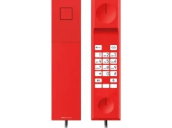 snom Tischtelefon E303A Analoges Notfalltelefon Rot
