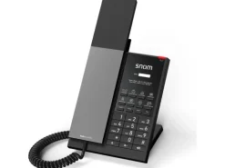 snom Tischtelefon HD350W SIP-Hoteltelefon Schwarz