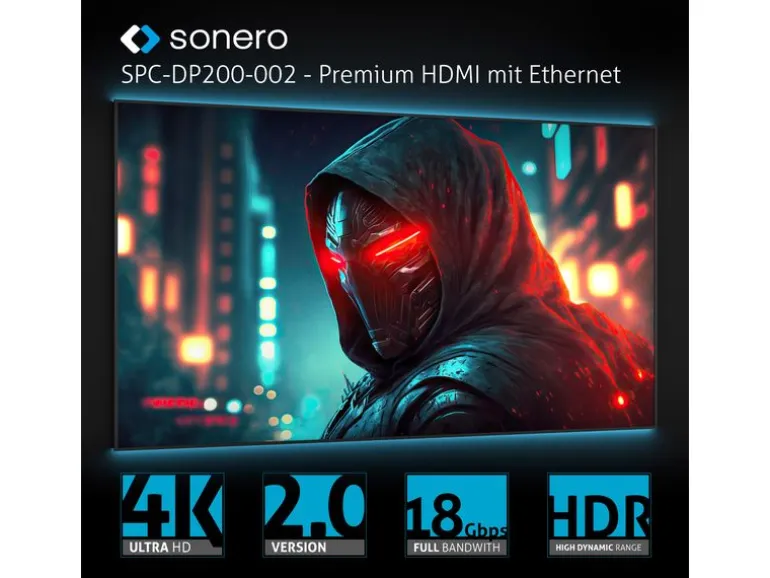 sonero Adapterkabel DisplayPort - HDMI