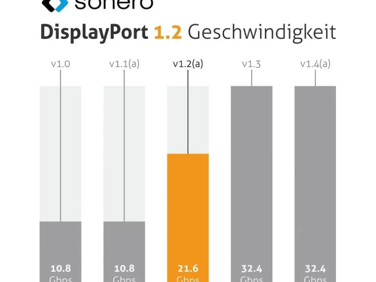 sonero Kabel DisplayPort - DisplayPort, 2 m