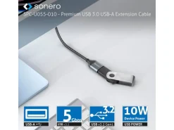 sonero USB 3.0-Verlängerungskabel USB-A - USB-A 1 m