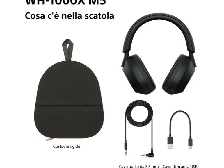 Sony Wireless Over-Ear-Kopfhörer WH-1000XM5 Schwarz
