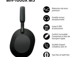 Sony Wireless Over-Ear-Kopfhörer WH-1000XM5 Schwarz