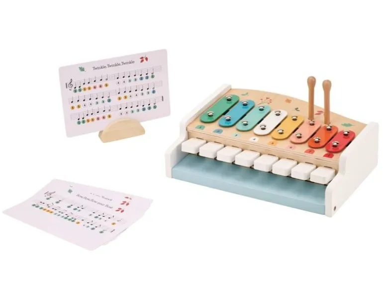 Spielba Holzspielwaren Piano und Xylophon 2 in 1