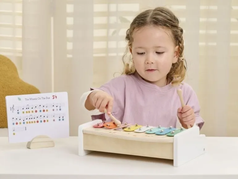 Spielba Holzspielwaren Piano und Xylophon 2 in 1