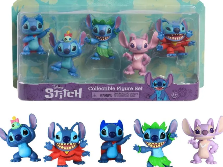 Stitch Figur Disney Stitch 5er Set 8 cm