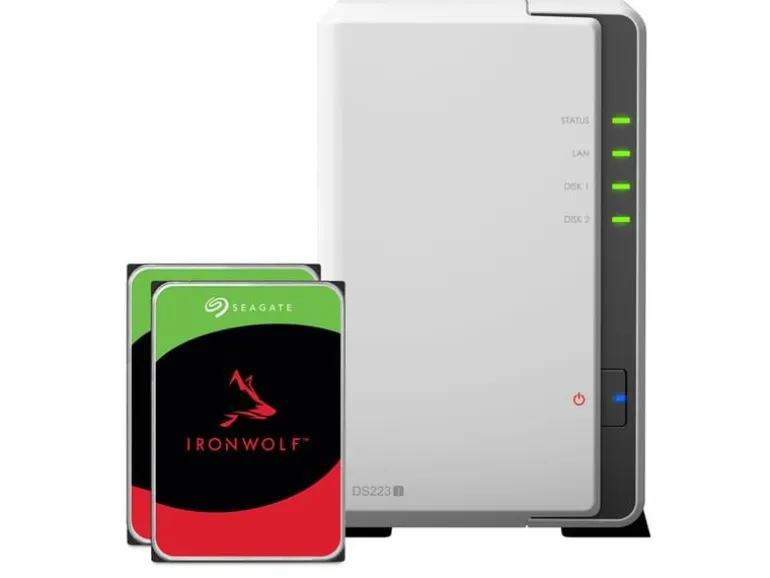 Synology NAS DS223j 2-bay Seagate Ironwolf 8 TB