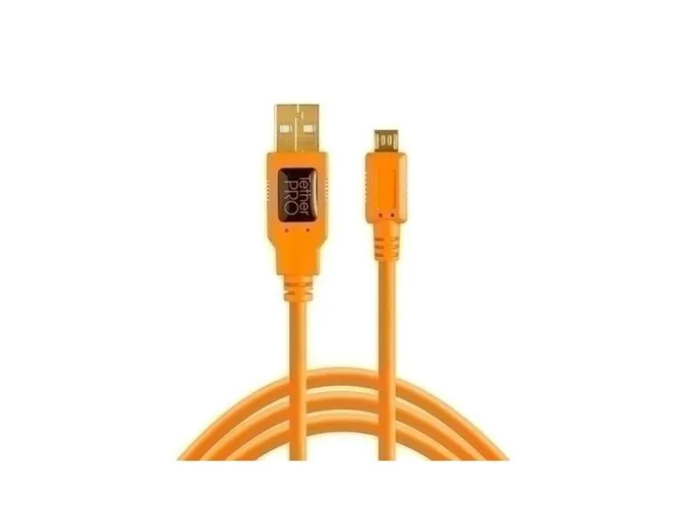 Tether Tools Kabel TetherPro USB 2.0 zu Micro-B 5-Pin, 4.6 m Orange