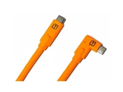 Tether Tools Kabel USB-C auf USB-C rechter Winkel orange