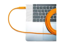 Tether Tools Kabel USB-C auf USB-C rechter Winkel orange