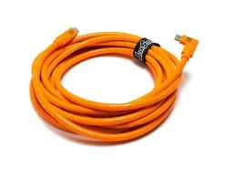 Tether Tools Kabel USB-C auf USB-C rechter Winkel orange