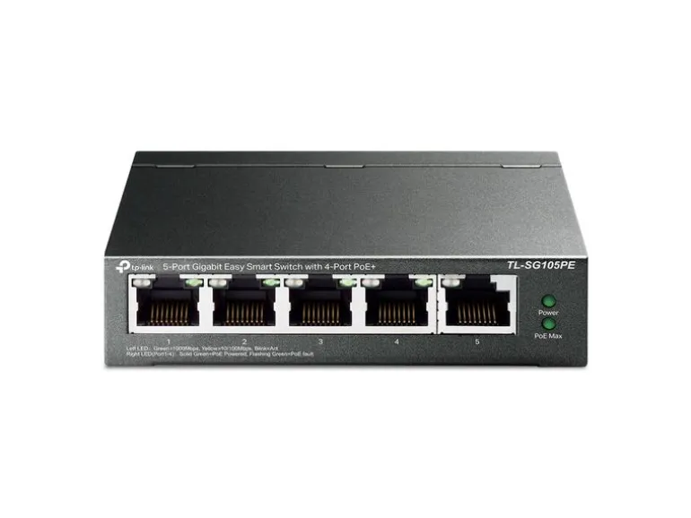 TP-Link PoE+ Switch Omada PoE+ Easy Smart 5 x 1G TL-SG105PE 5 Port