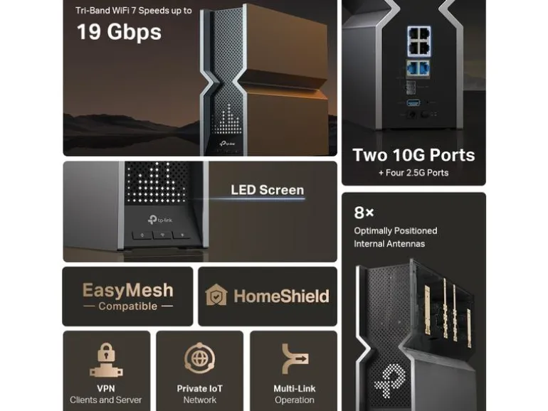 TP-Link Tri-Band WiFi Router Archer BE800