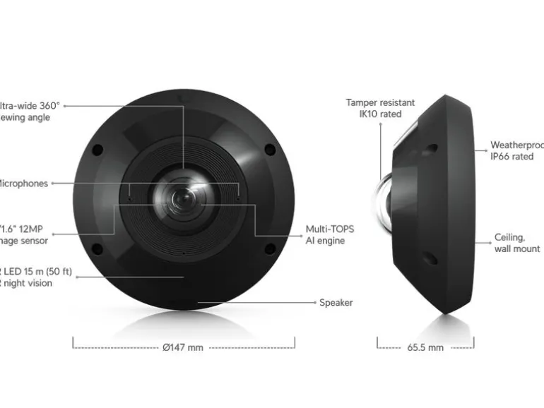 Ubiquiti Netzwerkkamera G6 Pro 360 Schwarz, 1 Stück