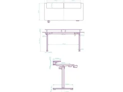 Ultradesk Gaming Tisch Highlander XXL Schwarz