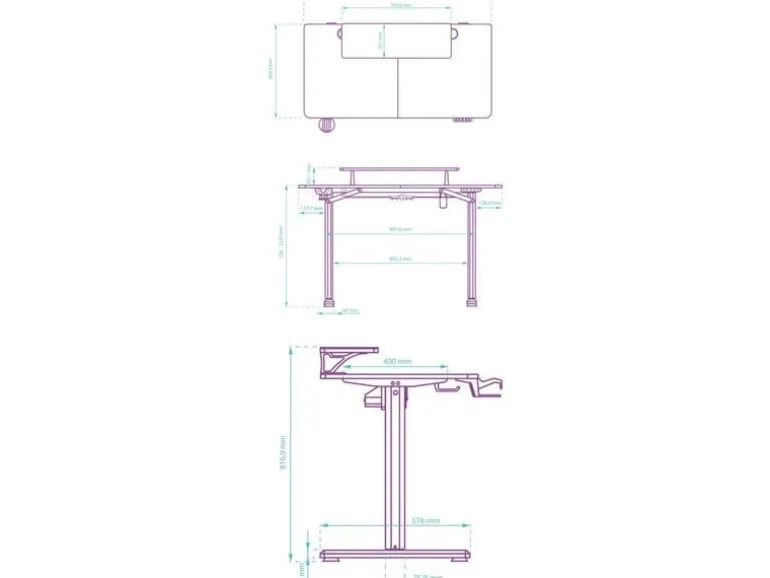 Ultradesk Gaming Tisch Highlander Braun