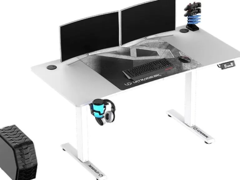 Ultradesk Gaming Tisch Level V2 Weiss
