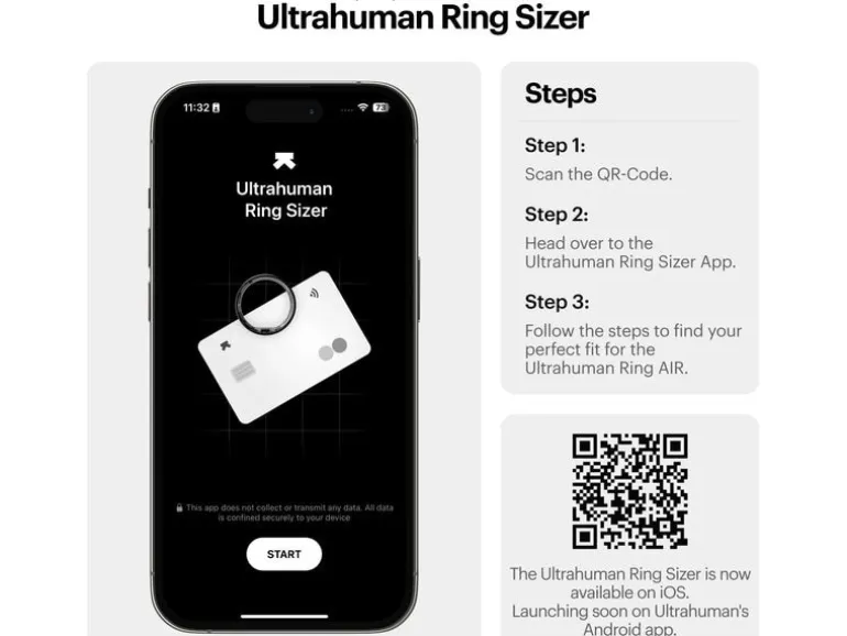 Ultrahuman Ring AIR Grösse: 10, Dunkelgrau
