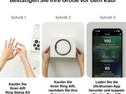 Ultrahuman Ring AIR Grösse: 8, Grau
