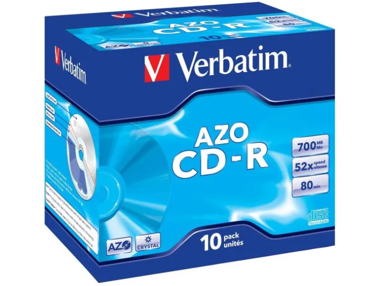 Verbatim CD-R AZO 0.7 GB, Jewelcase (10 Stück)