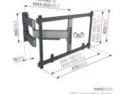 Vogel's Wandhalterung TVM 5645 - Schwarz