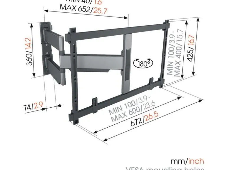 Vogel's Wandhalterung TVM 5645 - Schwarz
