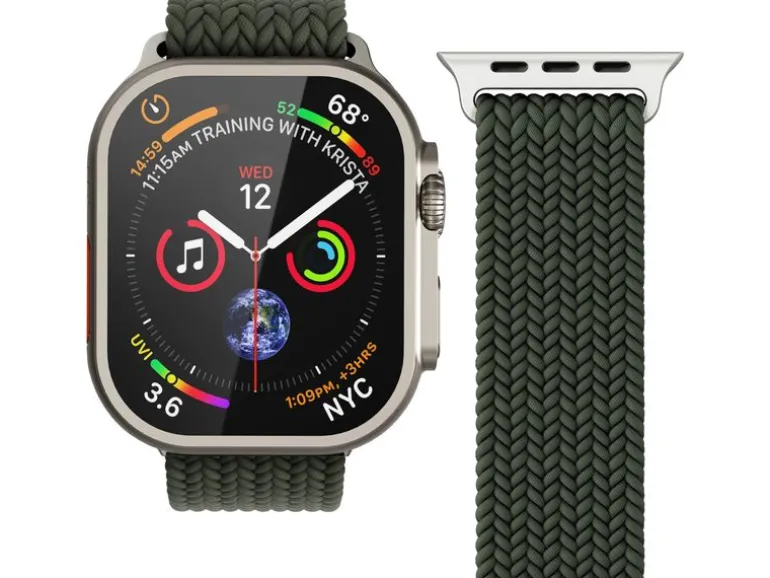 Vonmählen Armband Woven Loop Apple Watch 44/45/46/49 mm Olive