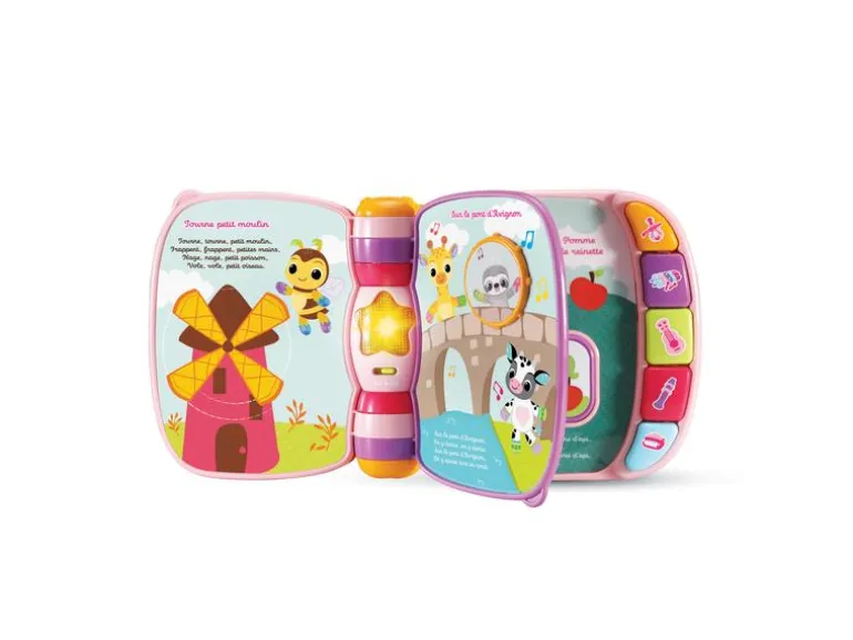 Vtech Super livre enchanté des Baby loulous rose -FR-