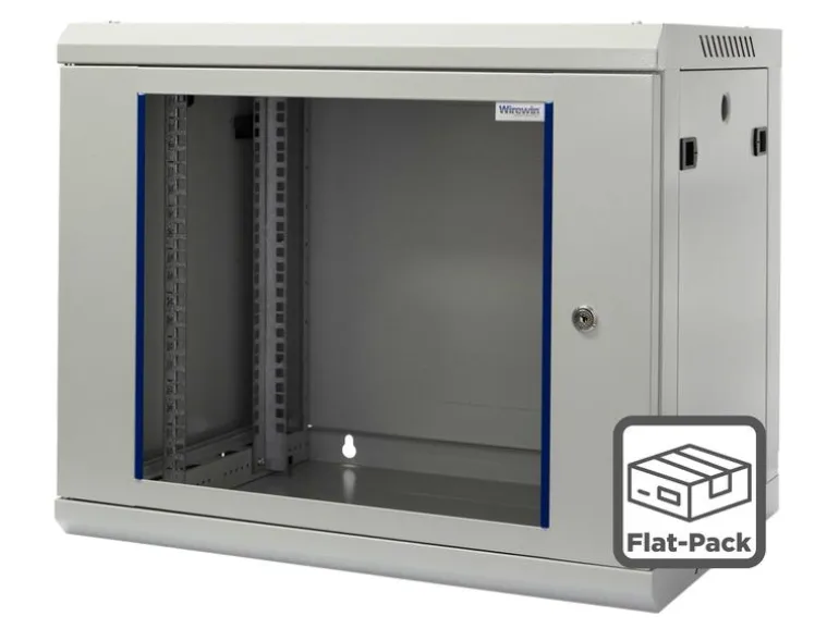 Wirewin Wandschrank 600X600X9U Pro 3rd Gen 19" / 9HE / Flat-Pack