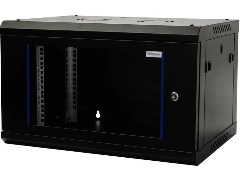 Wirewin Wandschrank 600X600X6U Pro 3rd Gen 19" / 6HE / Schwarz