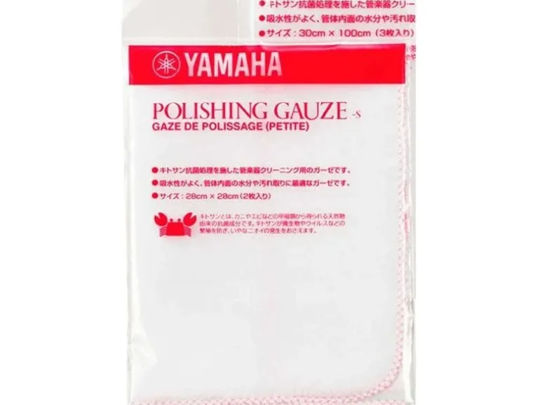 Yamaha Polishing Gauze weiss, S, 28 x 28 cm, 2 Stück